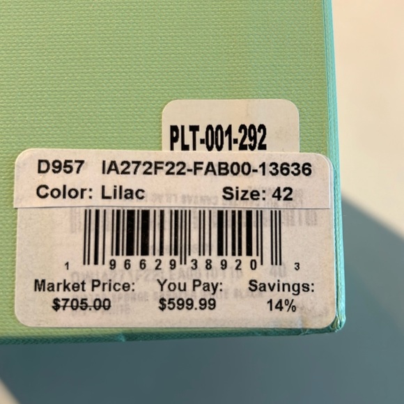 OFF-WHITE Women Vulc Low Canvas Lilac Size: EU 42 (US 11.5-12) - Picture 8 of 8